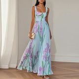 Corrine | Vestido maxi floral evasé