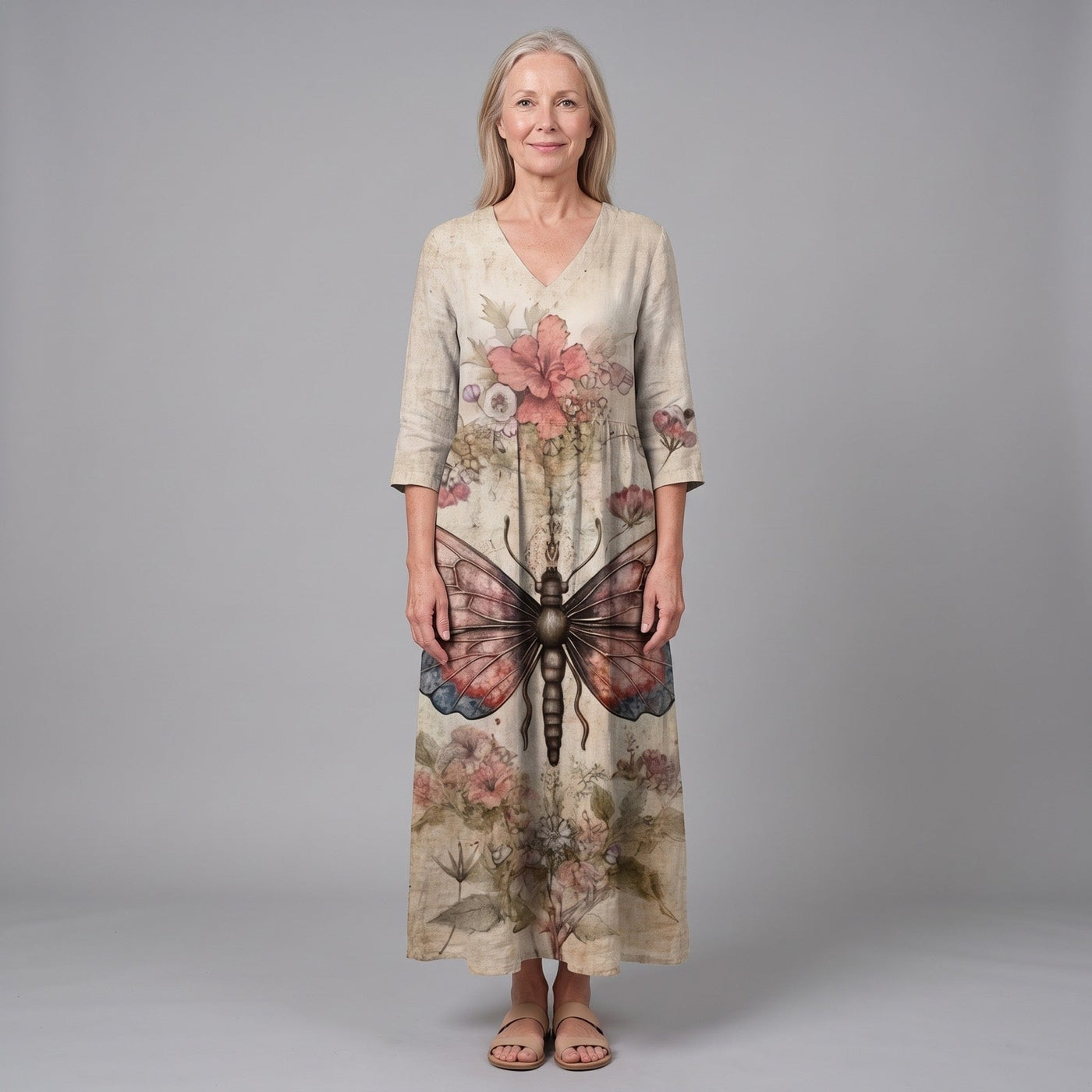 Dawn | Vestido midi floral de verano