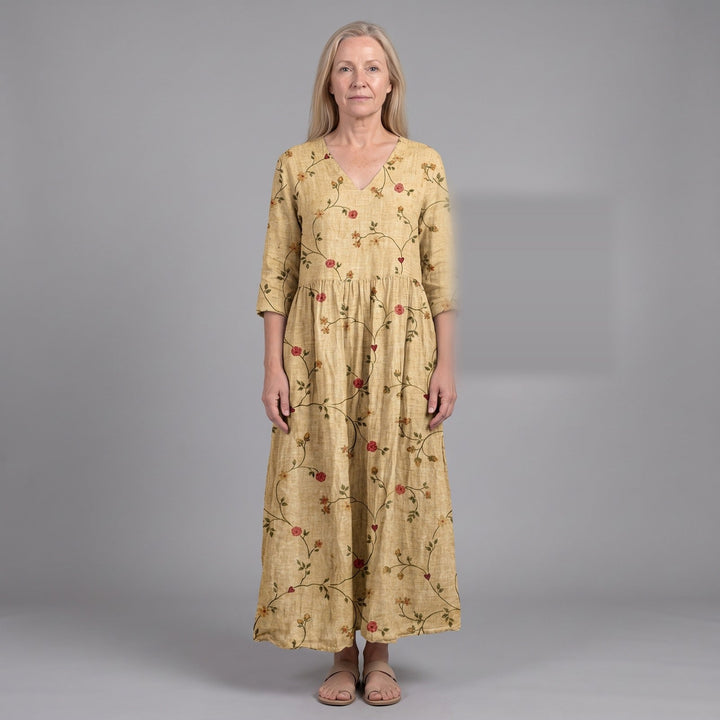 Elsa | Vestido midi floral de verano