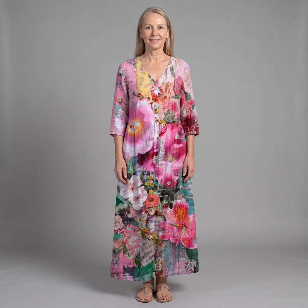 Mercè | Vestido midi floral de verano