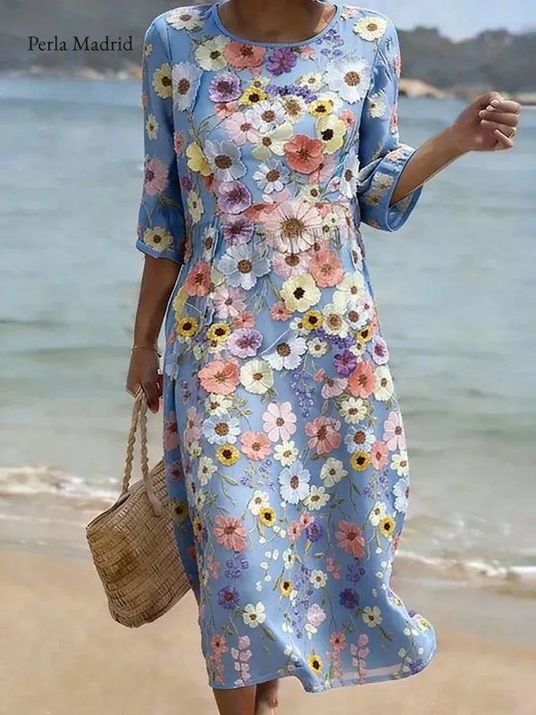 Iraide | Vestido Casual Estampado Floral