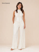 Flor | Mono Chiffon Plisado