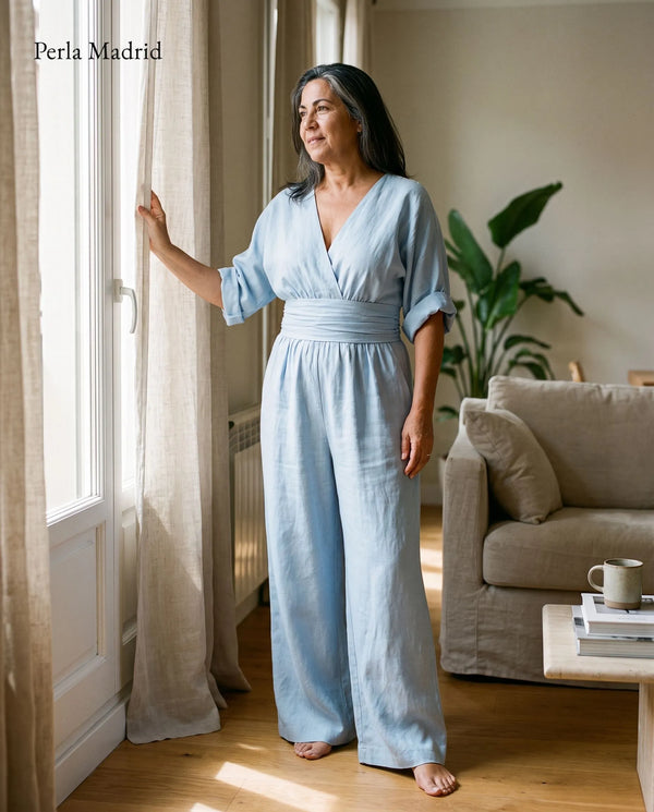 Balma | Vestido Maxi Escote V Espalda Abierta