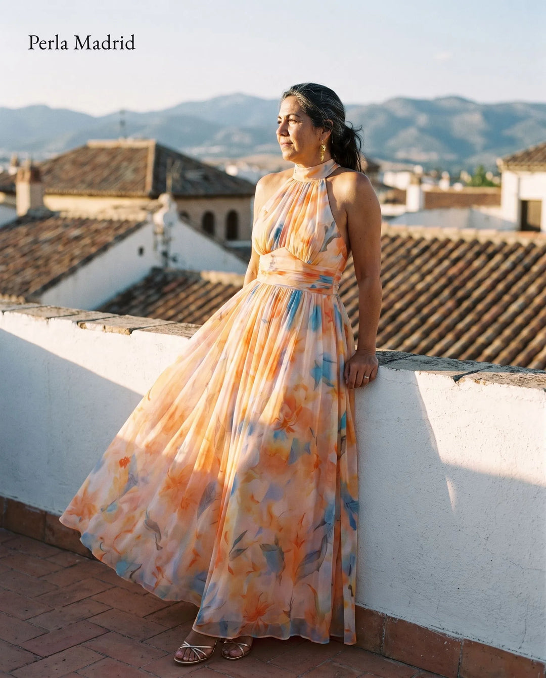 Noemí | Vestido Halter Satinado Aurora