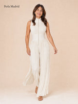 Flor | Mono Chiffon Plisado