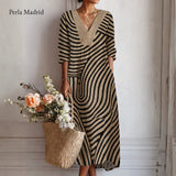 Mayte | Vestido Rayado Elegante