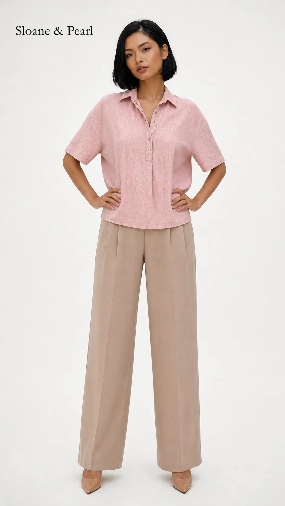 Celia | Blusa con cuello y botones