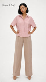 Celia | Blusa con cuello y botones