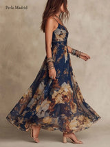 Iluminada | Maxi Vestido Chiffon Floral