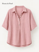 Celia | Blusa con cuello y botones