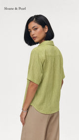 Celia | Blusa con cuello y botones