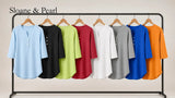 Liana | Top Henley de algodón con detalle de botones