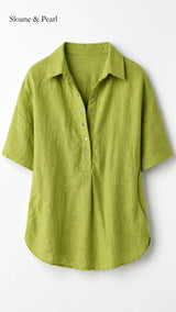 Celia | Blusa con cuello y botones