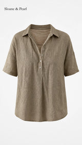 Celia | Blusa con cuello y botones