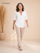 Patrona | Blusa Elegante con Cremallera