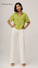 Celia | Blusa con cuello y botones