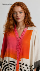 Olive | Blusa estampada luminosa