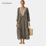 Mayte | Vestido Rayado Elegante