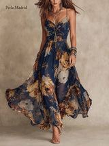 Iluminada | Maxi Vestido Chiffon Floral