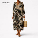 Mayte | Vestido Rayado Elegante