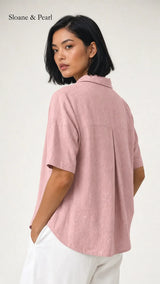 Celia | Blusa con cuello y botones