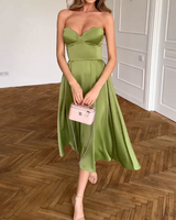 Clarissa | Vestido midi palabra de honor