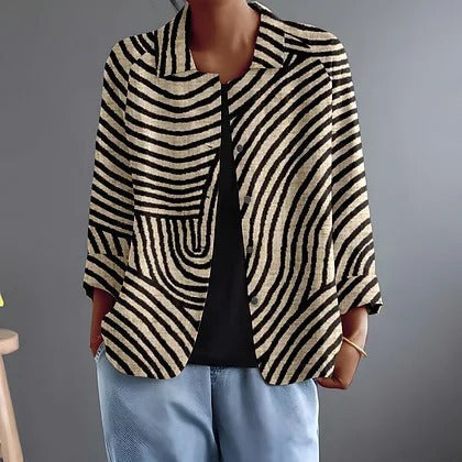 Ambrosia | Blusa Rayas Curvas