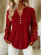 Sabina | Blusa Romántica Encaje Crochet