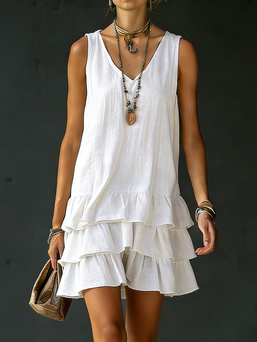 Elba | Vestido Suelto Color Liso