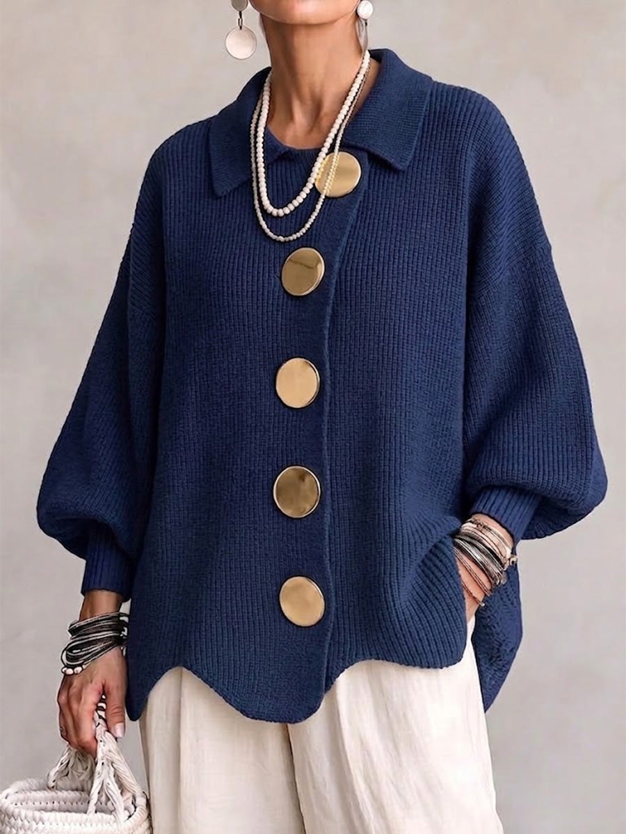 Margot | Cárdigan Tejido Oversized con Botones