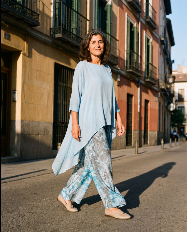 Garazi | Conjunto Fluido Asimétrico Floral
