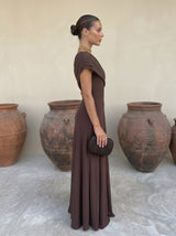 Zuriel | Vestido midi de lino y seda