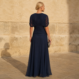 Guadalupe | Elegante Vestido Azul Noche