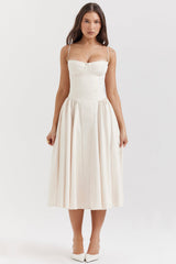 Dilly | Vestido midi estilo corsé
