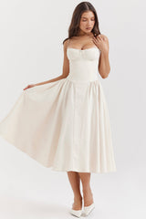 Dilly | Vestido midi estilo corsé