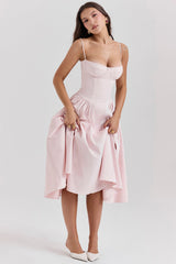 Dilly | Vestido midi estilo corsé