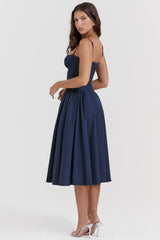 Dilly | Vestido midi estilo corsé